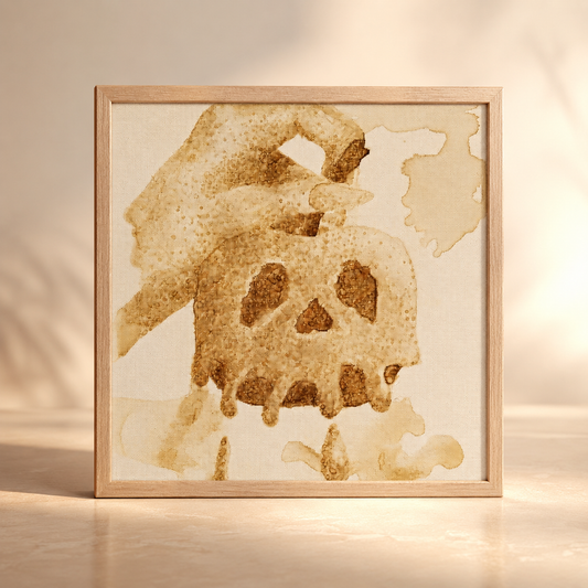 Coffee Apple Premium Wooden Framed Poster