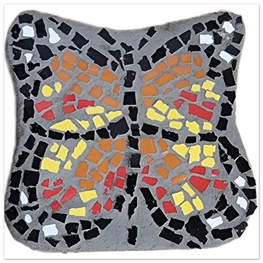 The Butterfly Coaster Mosaic Artwork – Hand-signed Collectible Print
