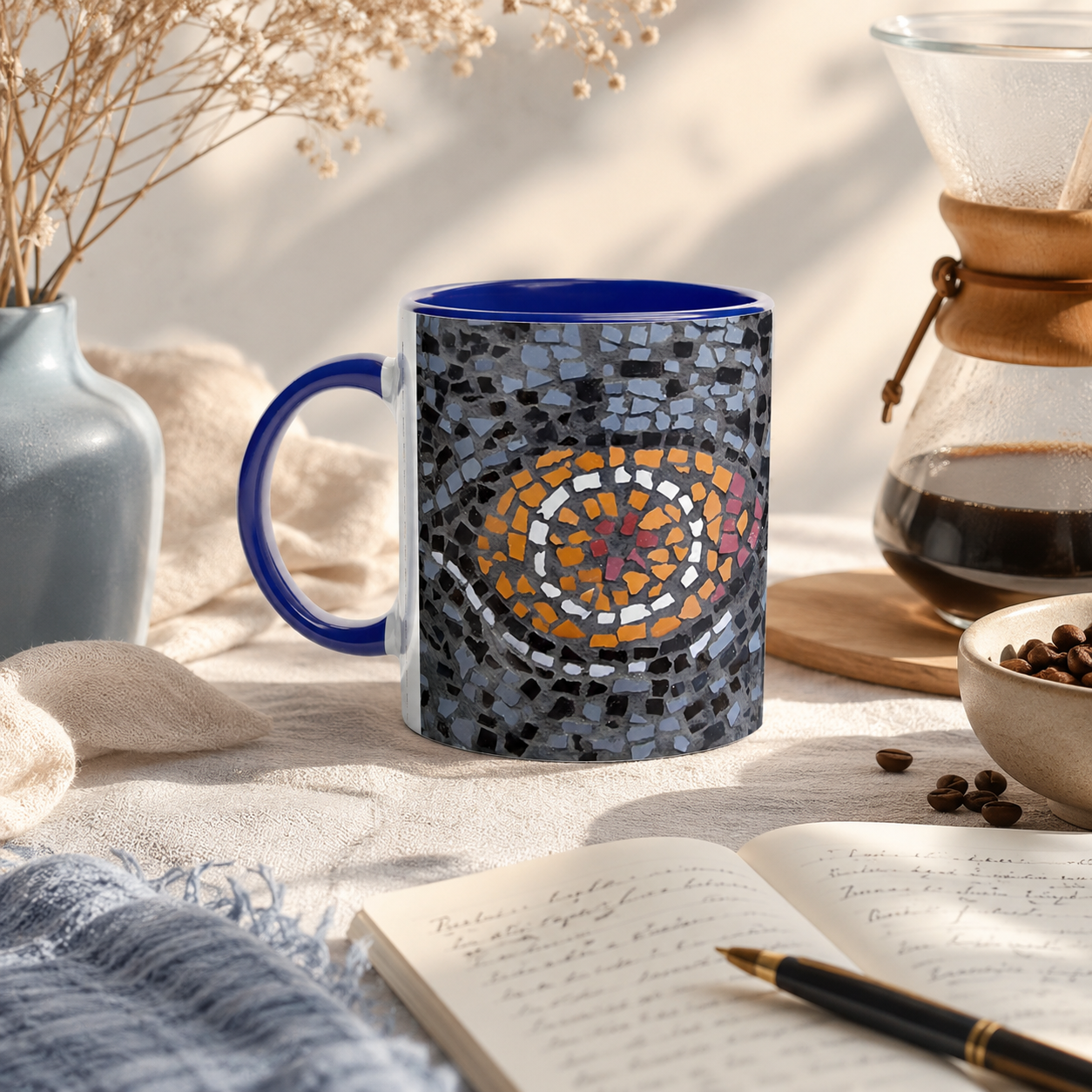 Eira Emperor Penguins Eye Ceramic Mug — Penguin Art Mug 11oz