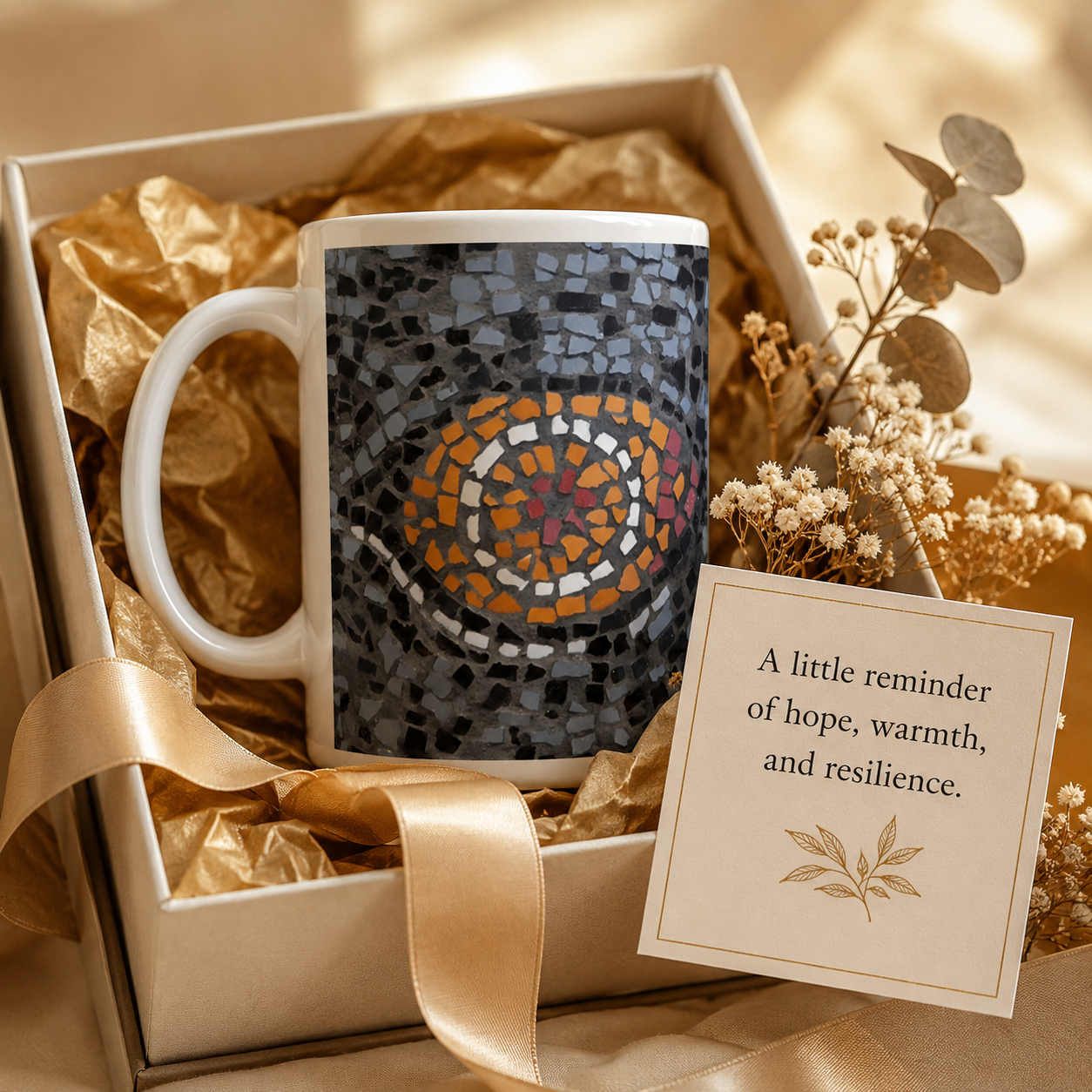 Eira Emperor Penguins Eye Ceramic Mug — 15oz Penguin Art Mug
