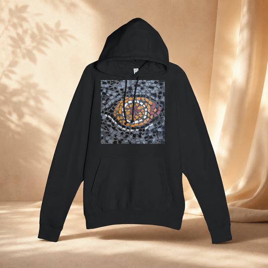 Premium Unisex Pullover Hoodie | Eira Emperor Penguins Eye Coaster Mosaic
