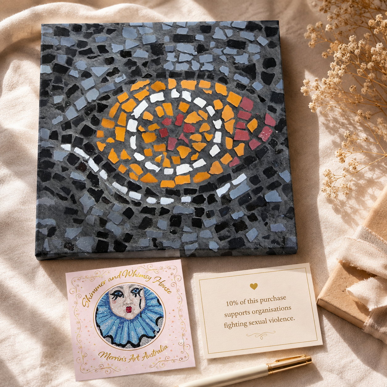 Eira Emperor Penguins Eye Canvas Print — Penguin Wall Art