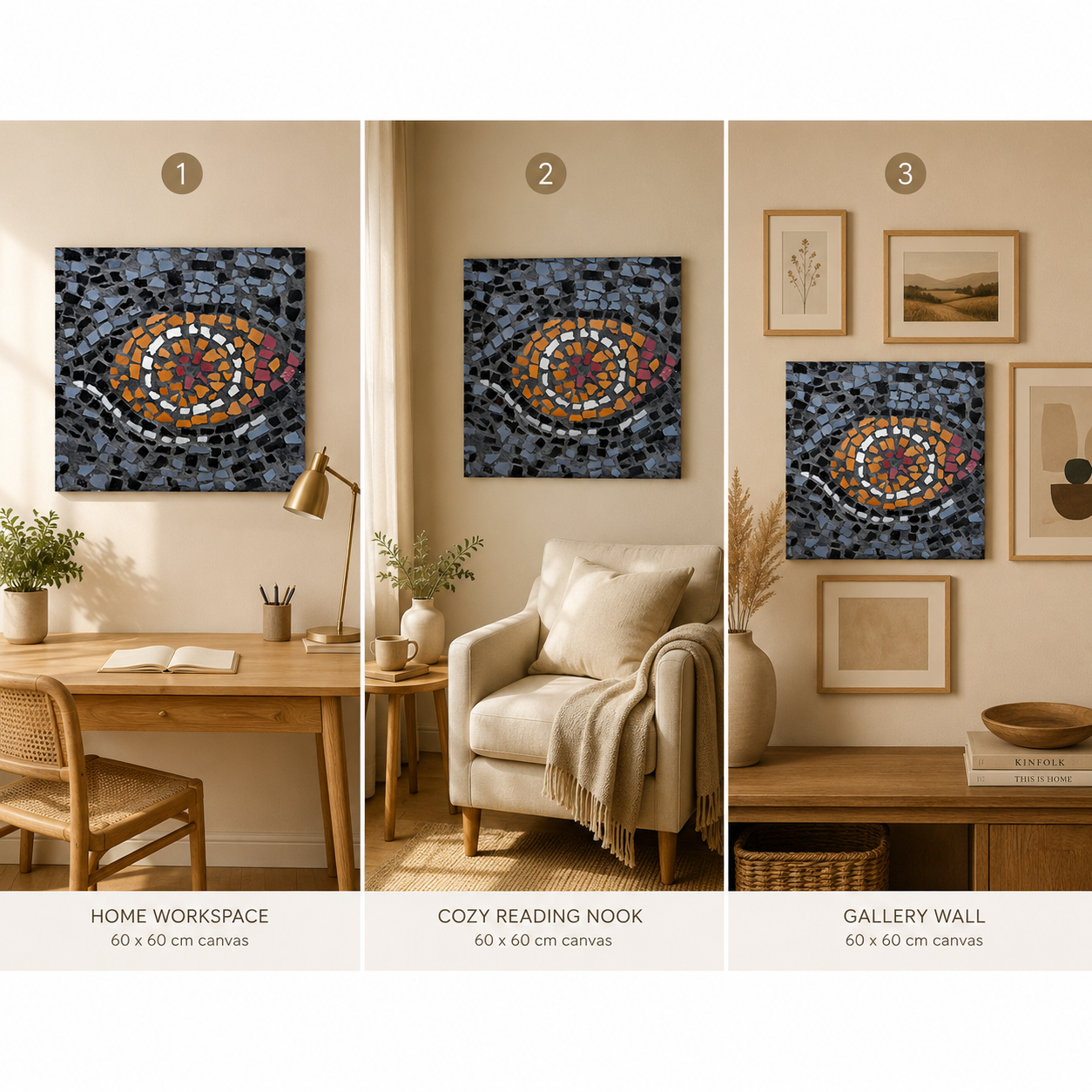 Eira Emperor Penguins Eye Canvas Print — Penguin Wall Art