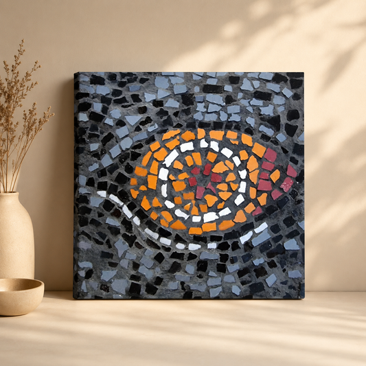Eira Emperor Penguins Eye Canvas Print — Penguin Wall Art