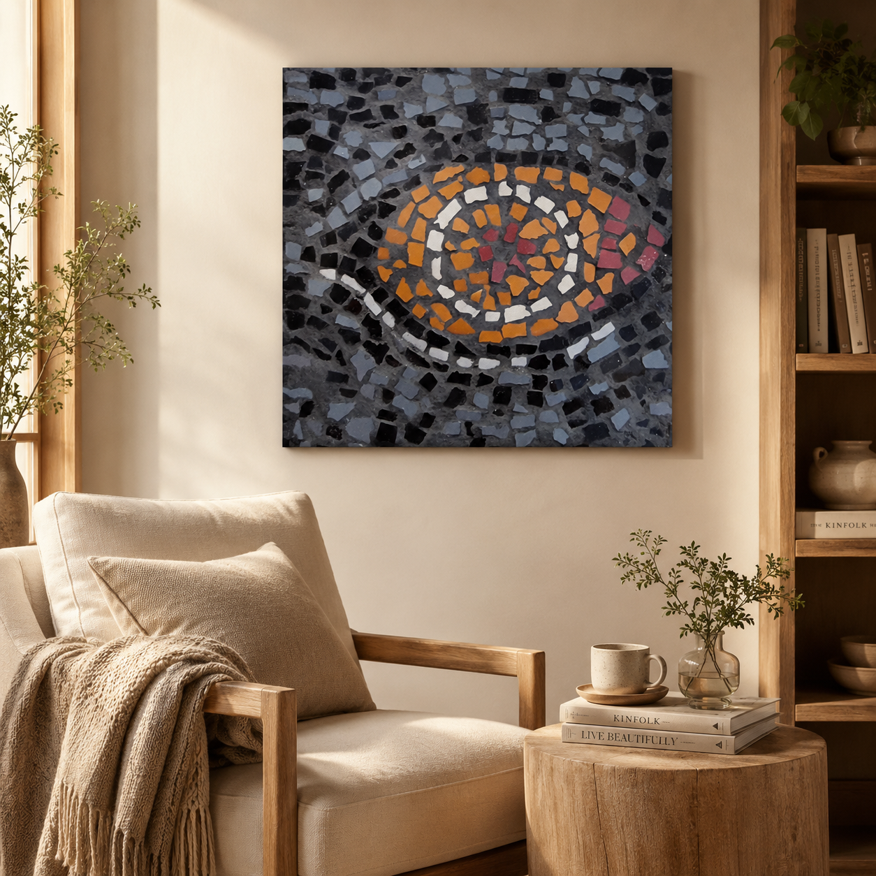 Eira Emperor Penguins Eye Canvas Print — Penguin Wall Art