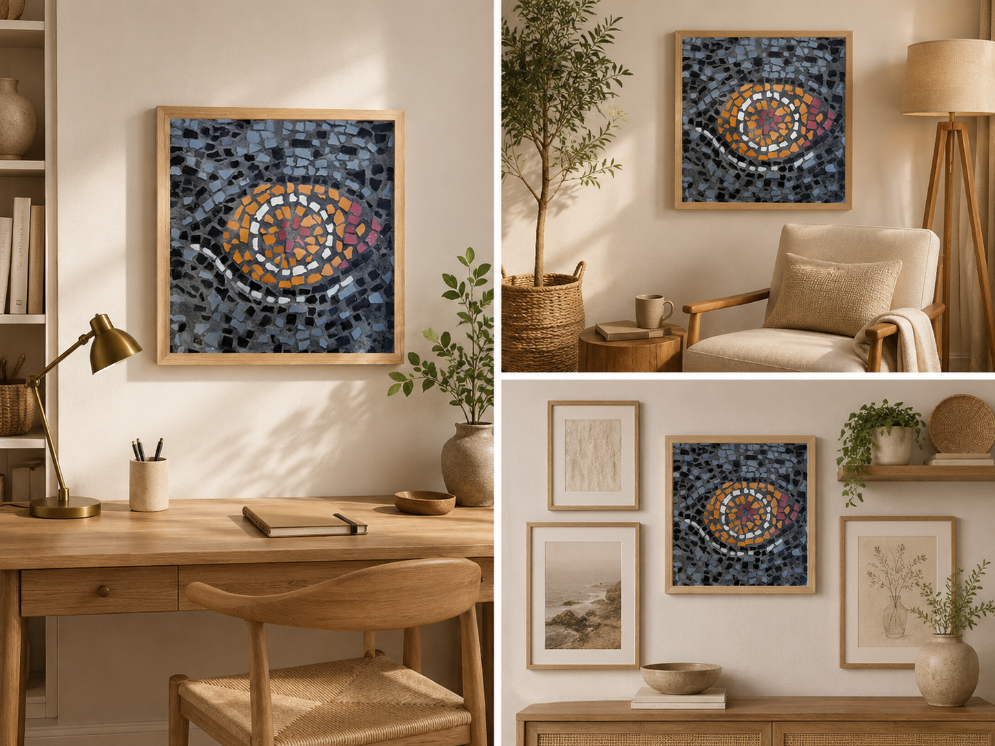 Eira Emperor Penguins Eye Premium Framed Poster — Penguin Wall Art