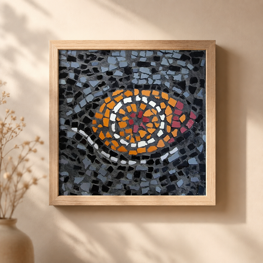 Eira Emperor Penguins Eye Premium Framed Poster — Penguin Wall Art