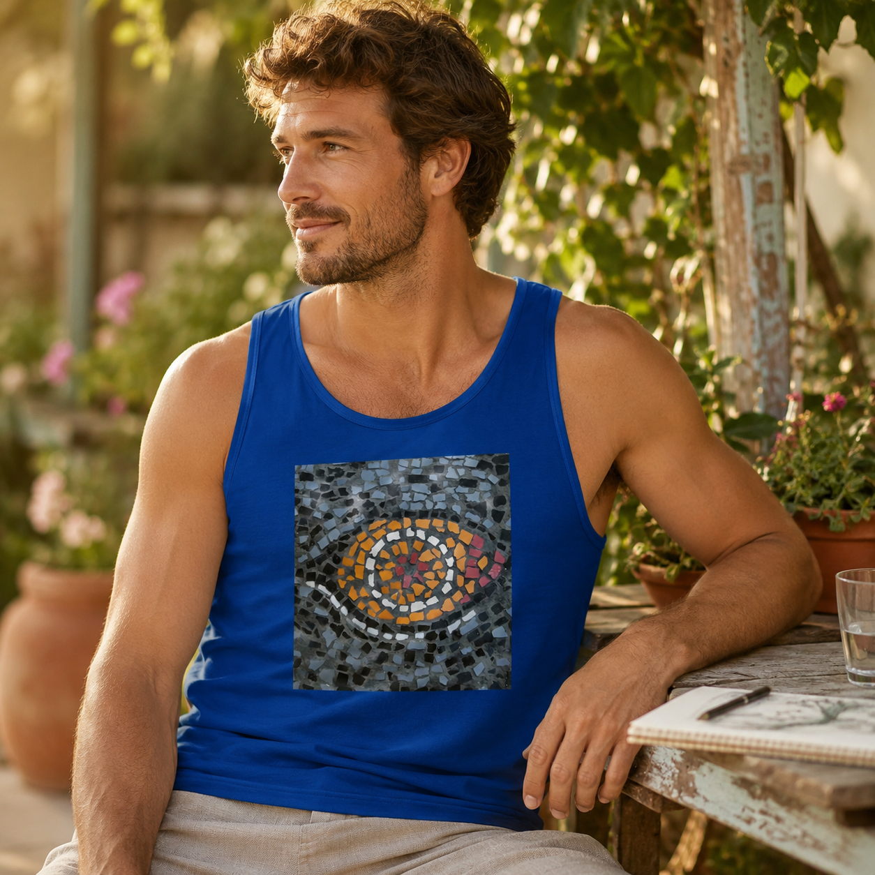 Eira Emperor Penguins Eye Unisex Jersey Tank Top | Penguin Art Tank