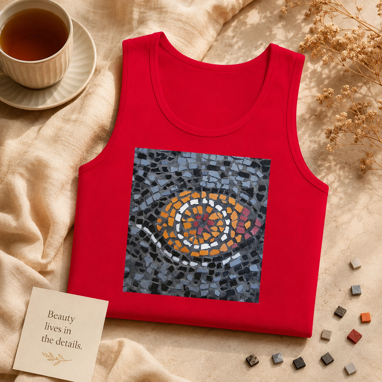 Eira Emperor Penguins Eye Unisex Jersey Tank Top | Penguin Art Tank