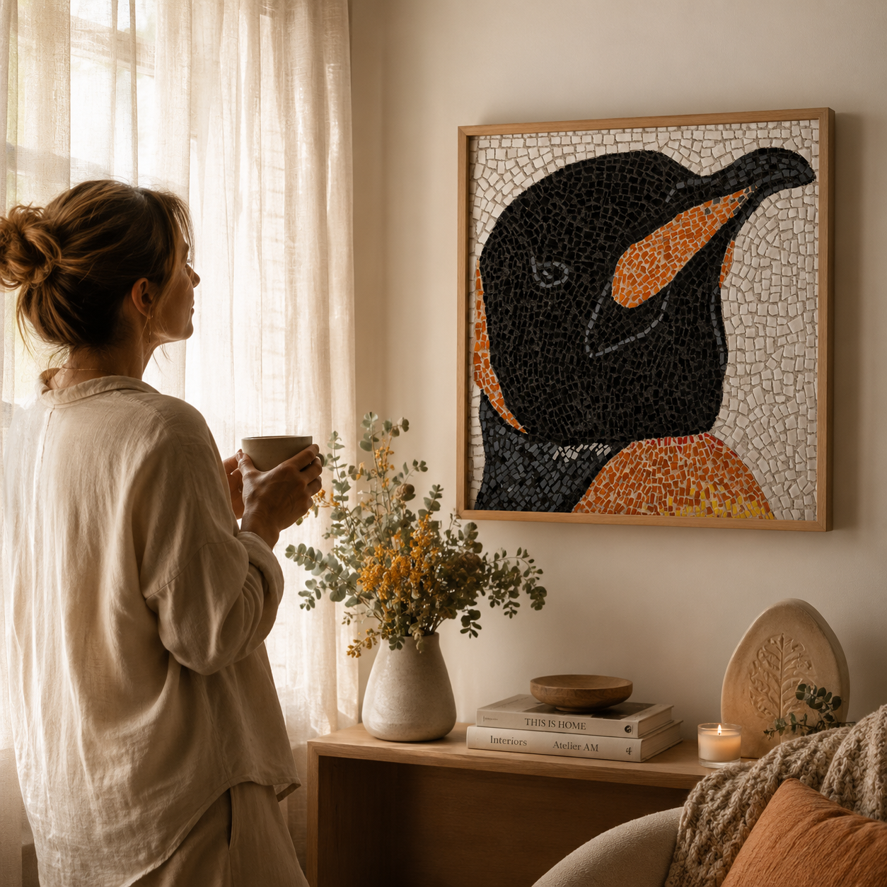 Emperor Aurelius Fine Art Poster | Penguin Wall Art Print