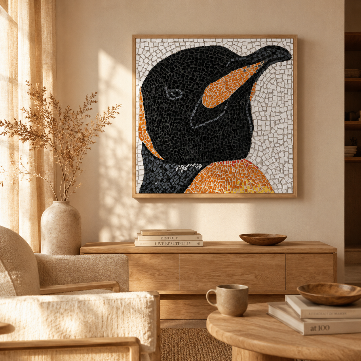 Emperor Aurelius Fine Art Poster | Penguin Wall Art Print