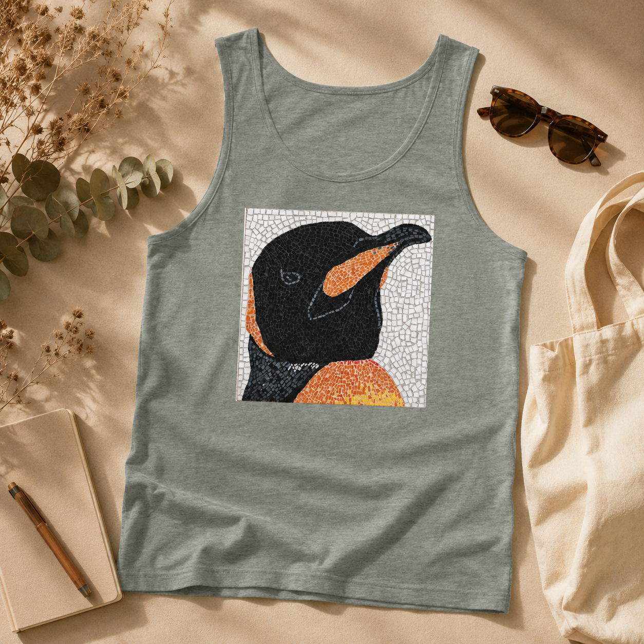 Emperor Aurelius Unisex Jersey Tank Top – Penguin Art Tank