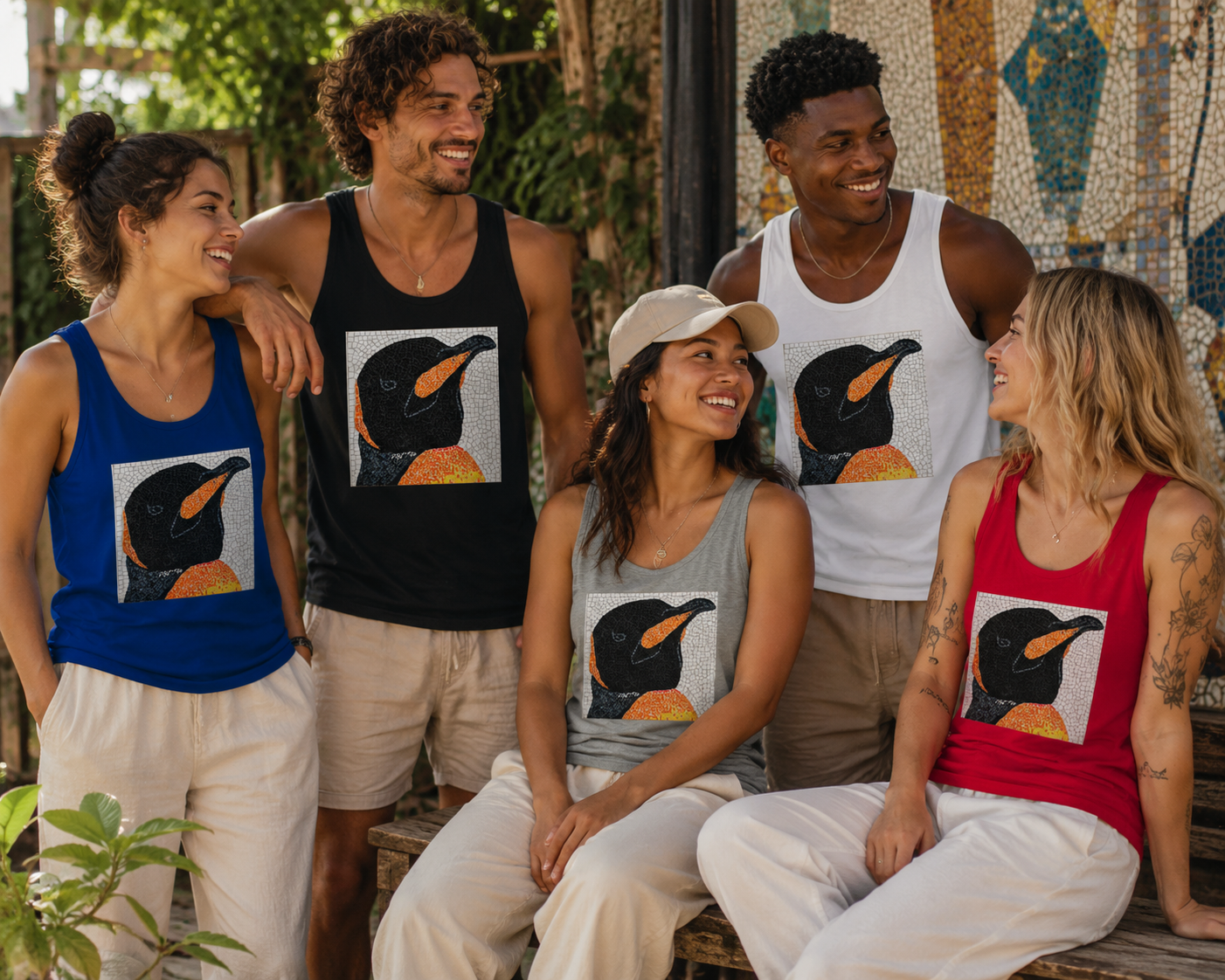 Emperor Aurelius Unisex Jersey Tank Top – Penguin Art Tank