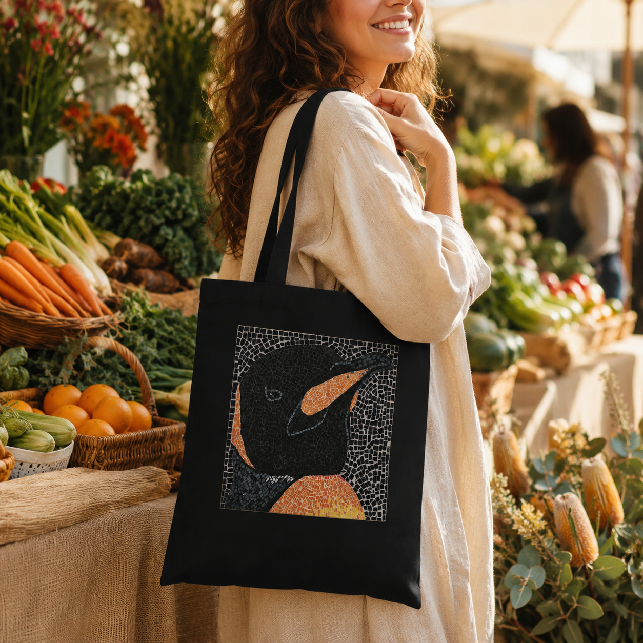 Emperor Aurelius Eco-Friendly Tote Bag – Penguin Art Cotton Tote
