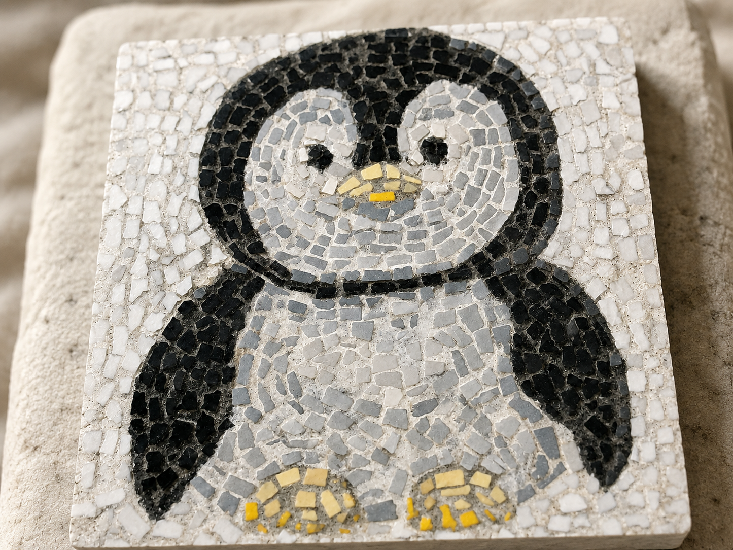 Emperor Pingu Emperor Penguins Mosaic Original Artwork
