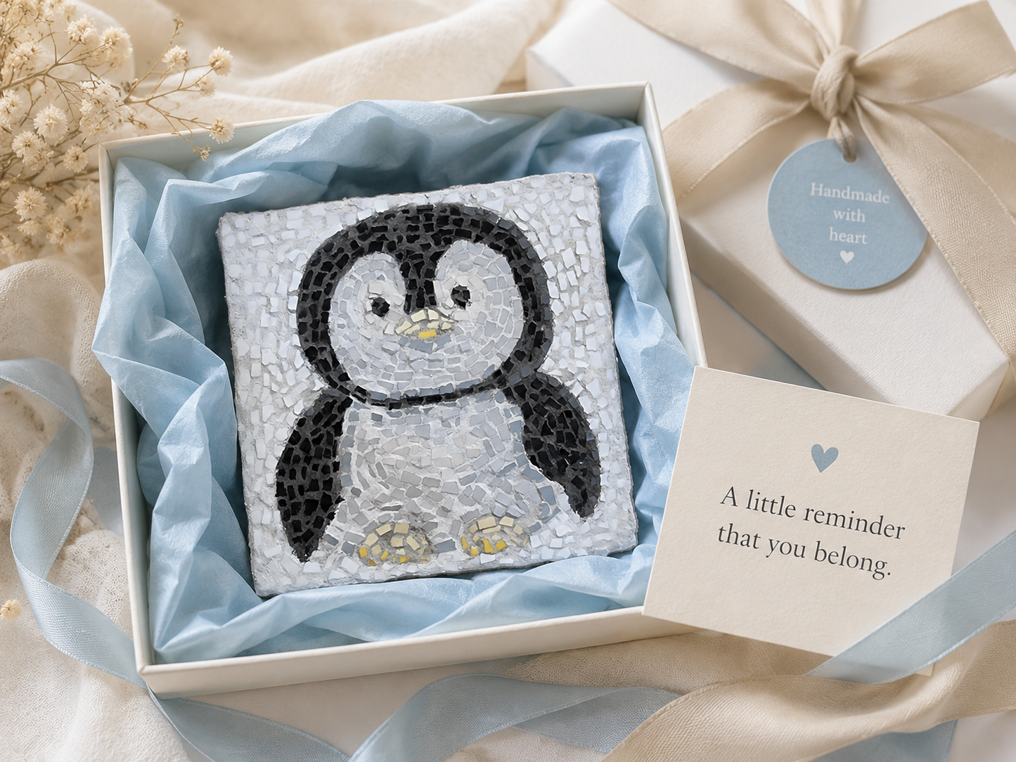 Emperor Pingu Emperor Penguins Mosaic Original Artwork
