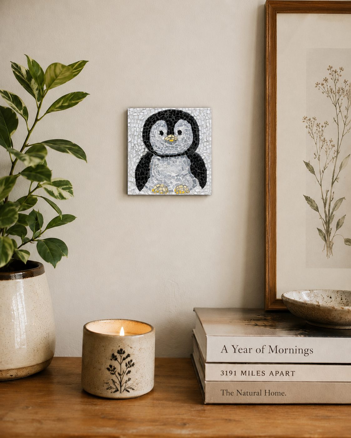 Emperor Pingu Emperor Penguins Mosaic Original Artwork