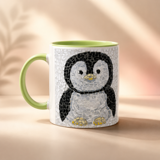 Emperor Pingu Ceramic Mug | Penguin Art Mug 11oz