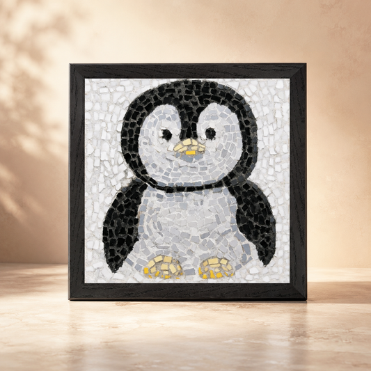 Emperor Pingu Framed Fine Art Poster | Penguin Wall Art