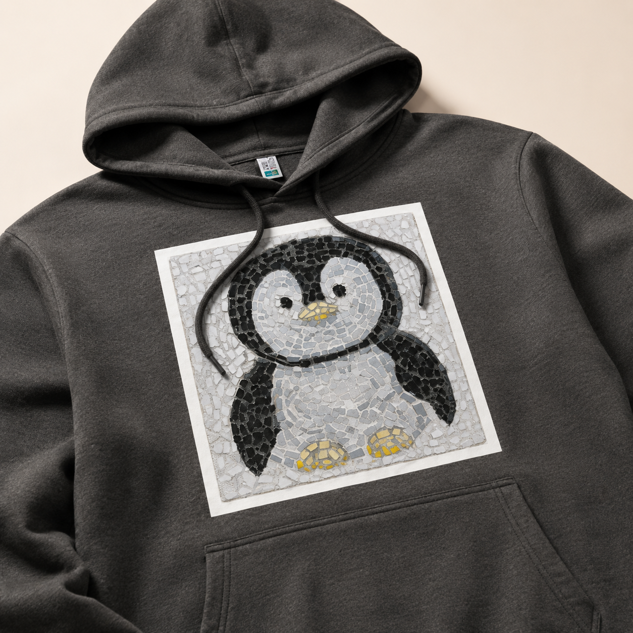 Emperor Pingu Mid-Weight Hoodie | Whimsical Penguin Art Hoodie