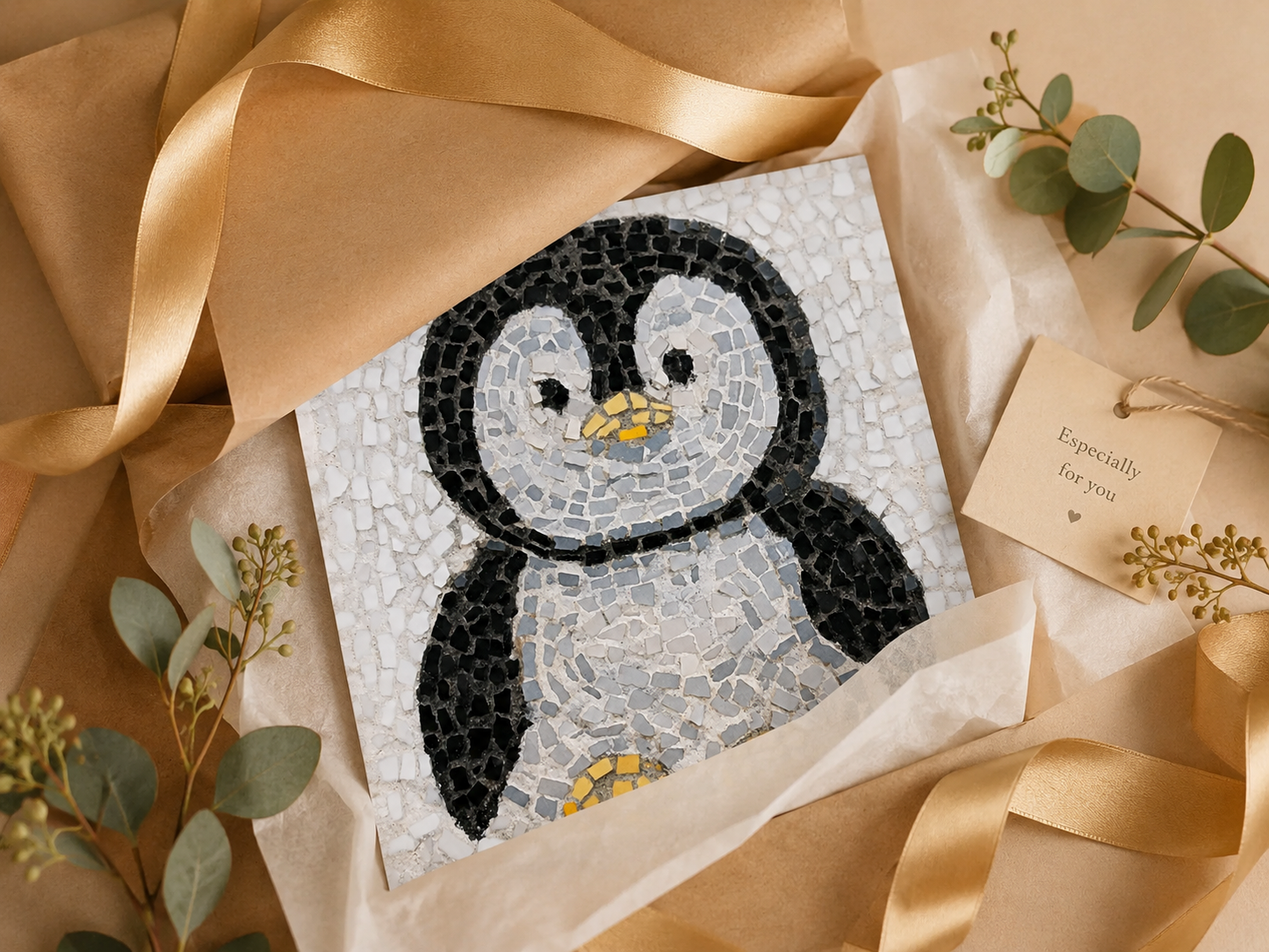 Emperor Pingu Fine Art Poster | Whimsical Penguin Wall Art