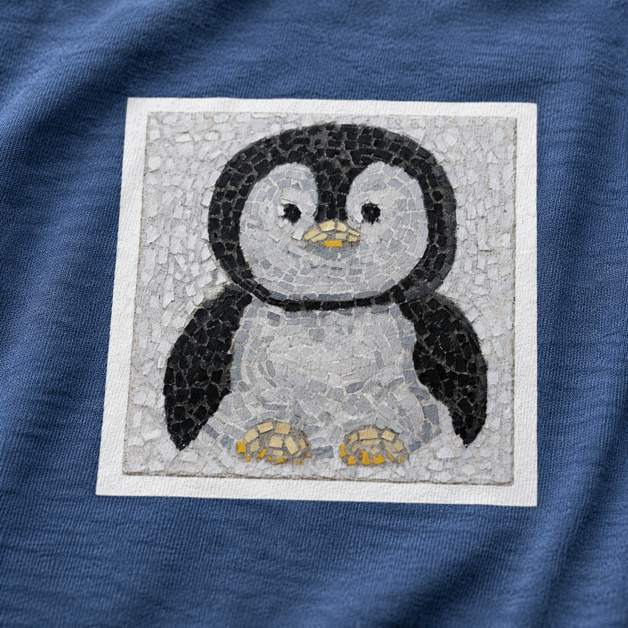 Ultra Cotton Unisex Crewneck T-shirt | "Emperor Pingu" Emperor Penguin Chick Mosaic