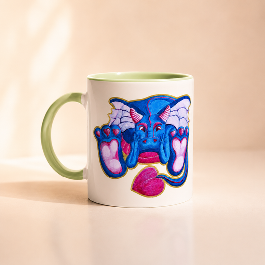 Felix the Love Dragon Ceramic Mug — Dragon Mosaic Art Mug