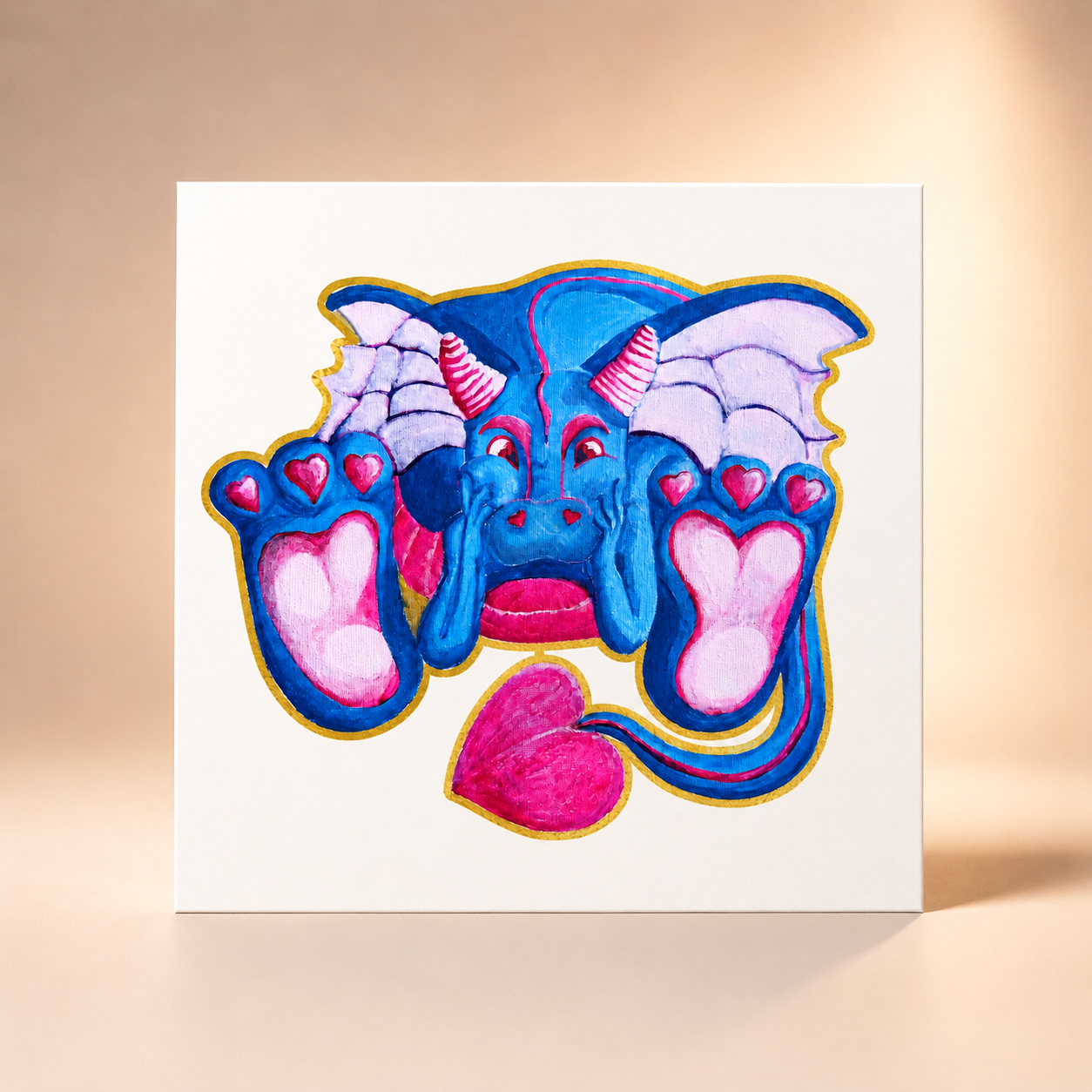 Felix the Love Dragon Fine Art Poster