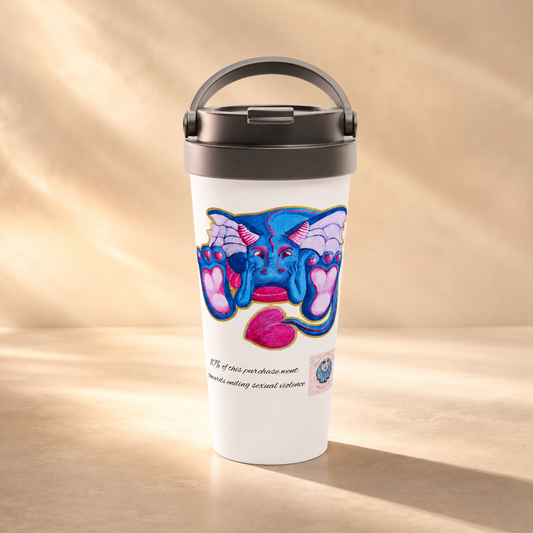 Felix the Love Dragon 15oz Stainless Steel Travel Mug