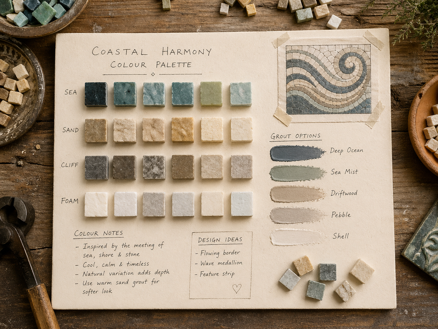 Multi-Coloured Grout MasterClass | Painterly Mosaic Grout Techniques