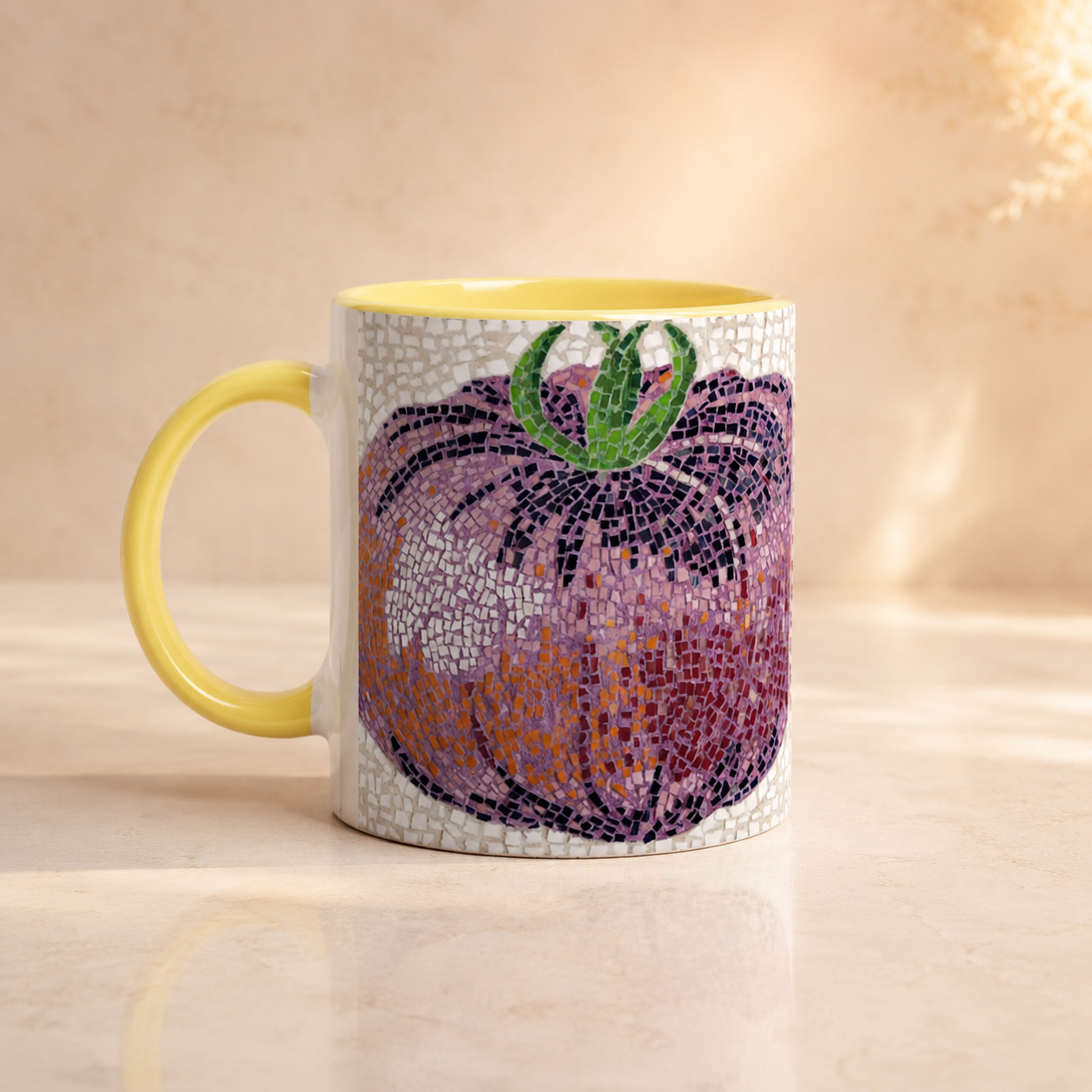 Heirloom Quality Ceramic Mug | Tomato Mosaic Art Mug