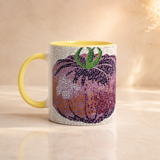 Heirloom Quality Ceramic Mug | Tomato Mosaic Art Mug