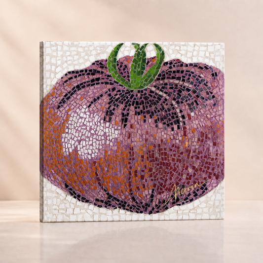 Heirloom Quality Mosaic Canvas Print | Tomato Mosaic Wall Art