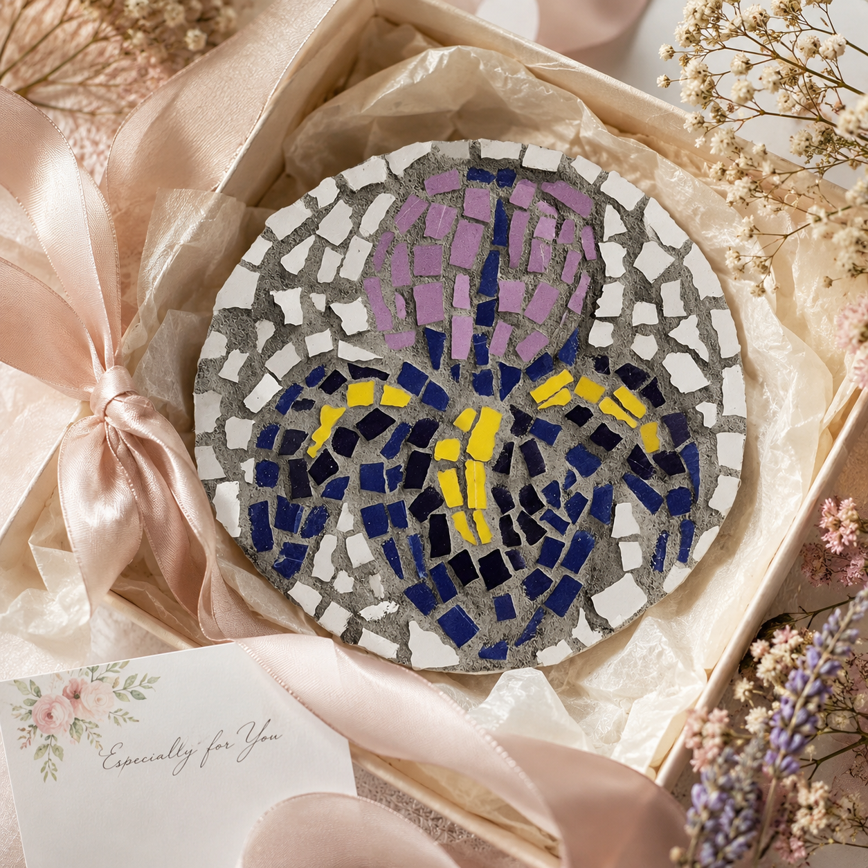 Iris Coaster Mosaic Kits for Families & Friends | Create Together DIY Experience