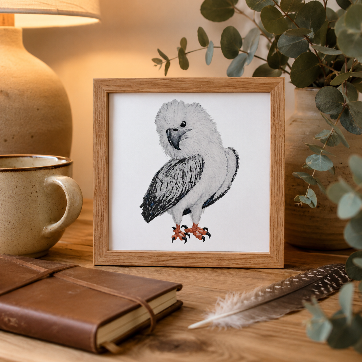 “Just a Lil Nibble" White-bellied Sea Eagle Artwork – Hand-signed Collectible Print