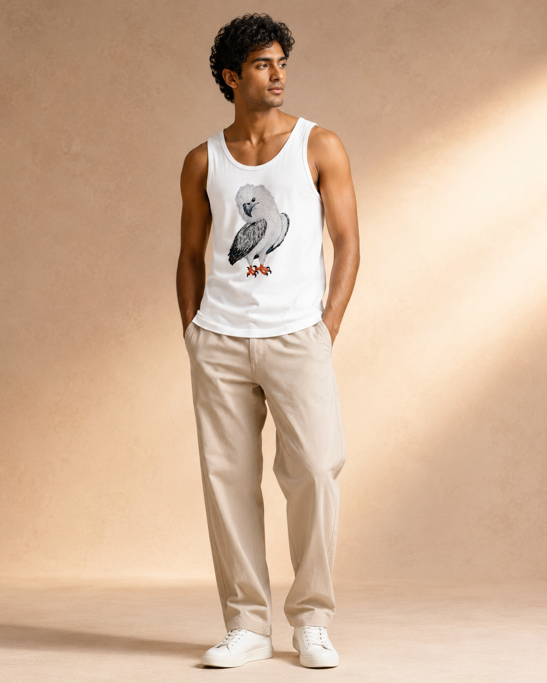 Premium Unisex Tank Top | Clothing | "Just a Lil Nibble" White-bellied Sea Eagle