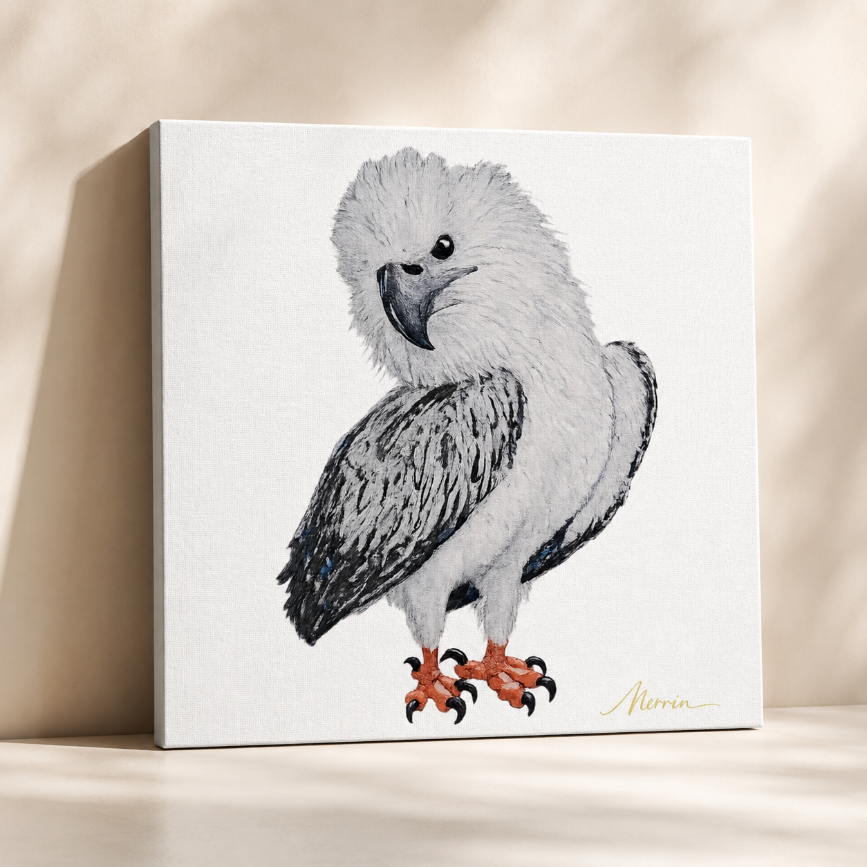 Canvas Print Wall Art |"Just a Lil Nibble" White-bellied Sea Eagle Artwork