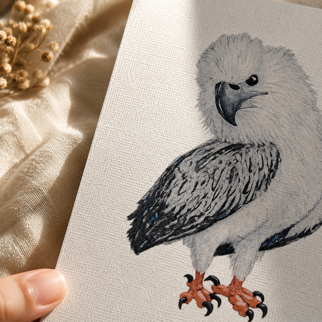 “Just a Lil Nibble" White-bellied Sea Eagle Artwork – Hand-signed Collectible Print