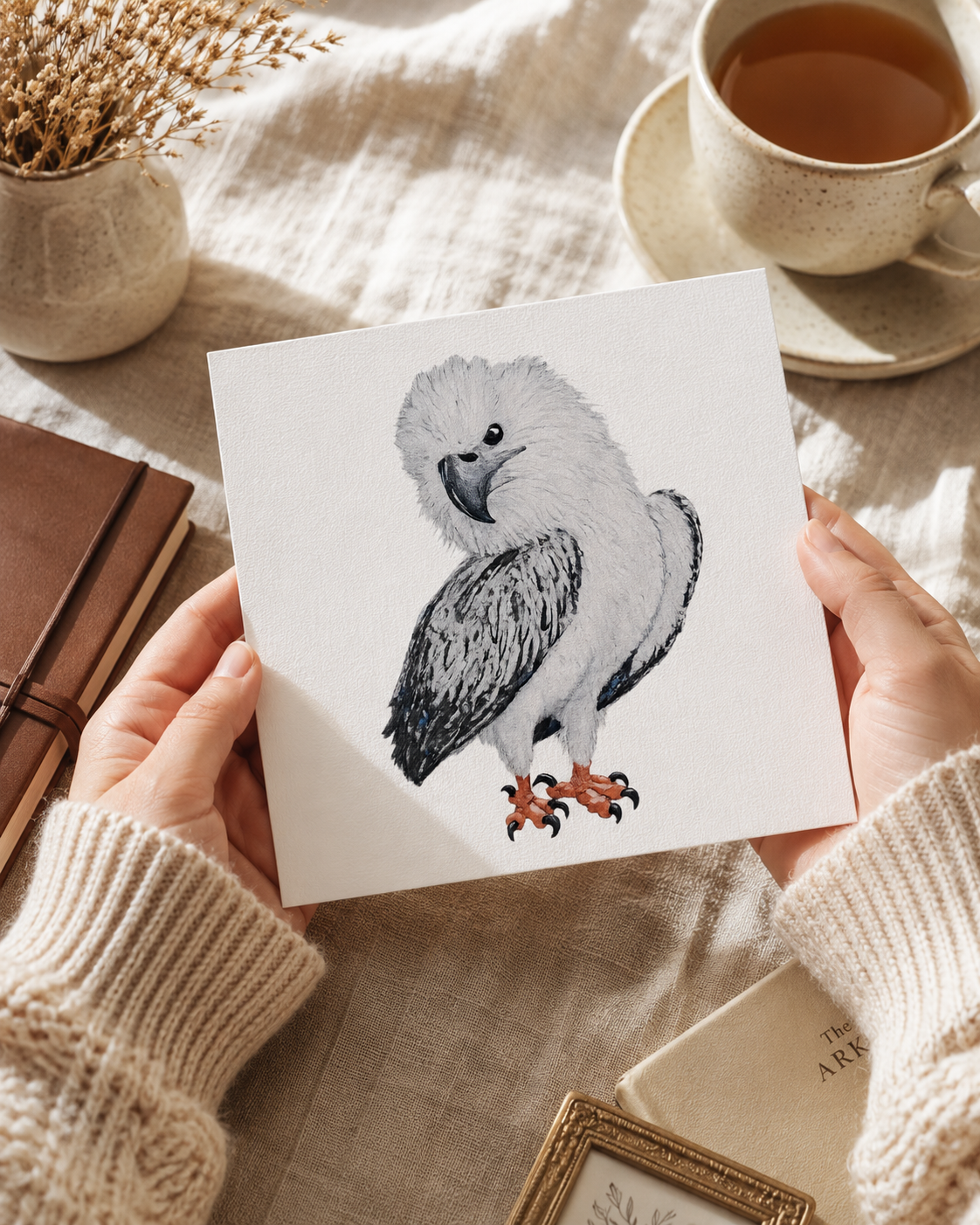 “Just a Lil Nibble" White-bellied Sea Eagle Artwork – Hand-signed Collectible Print
