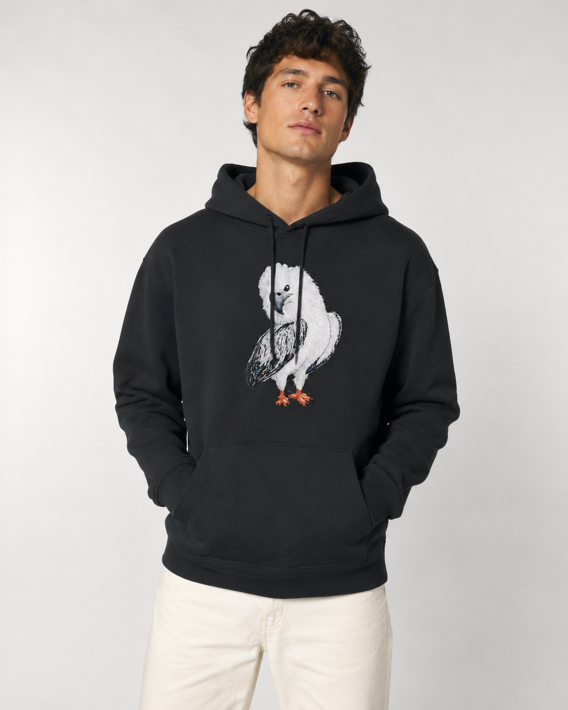 Premium Unisex Pullover Hoodie | Clothing | "Just a Lil Nibble" White-bellied Sea Eagle Artwork