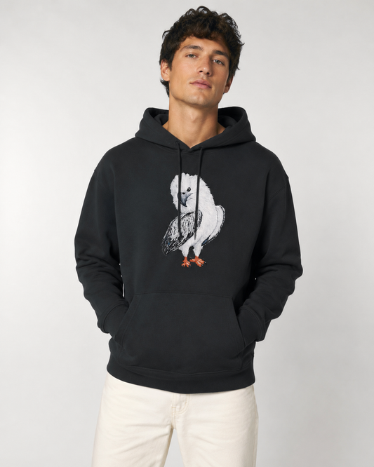 Premium Unisex Pullover Hoodie | Clothing | "Just a Lil Nibble" White-bellied Sea Eagle Artwork