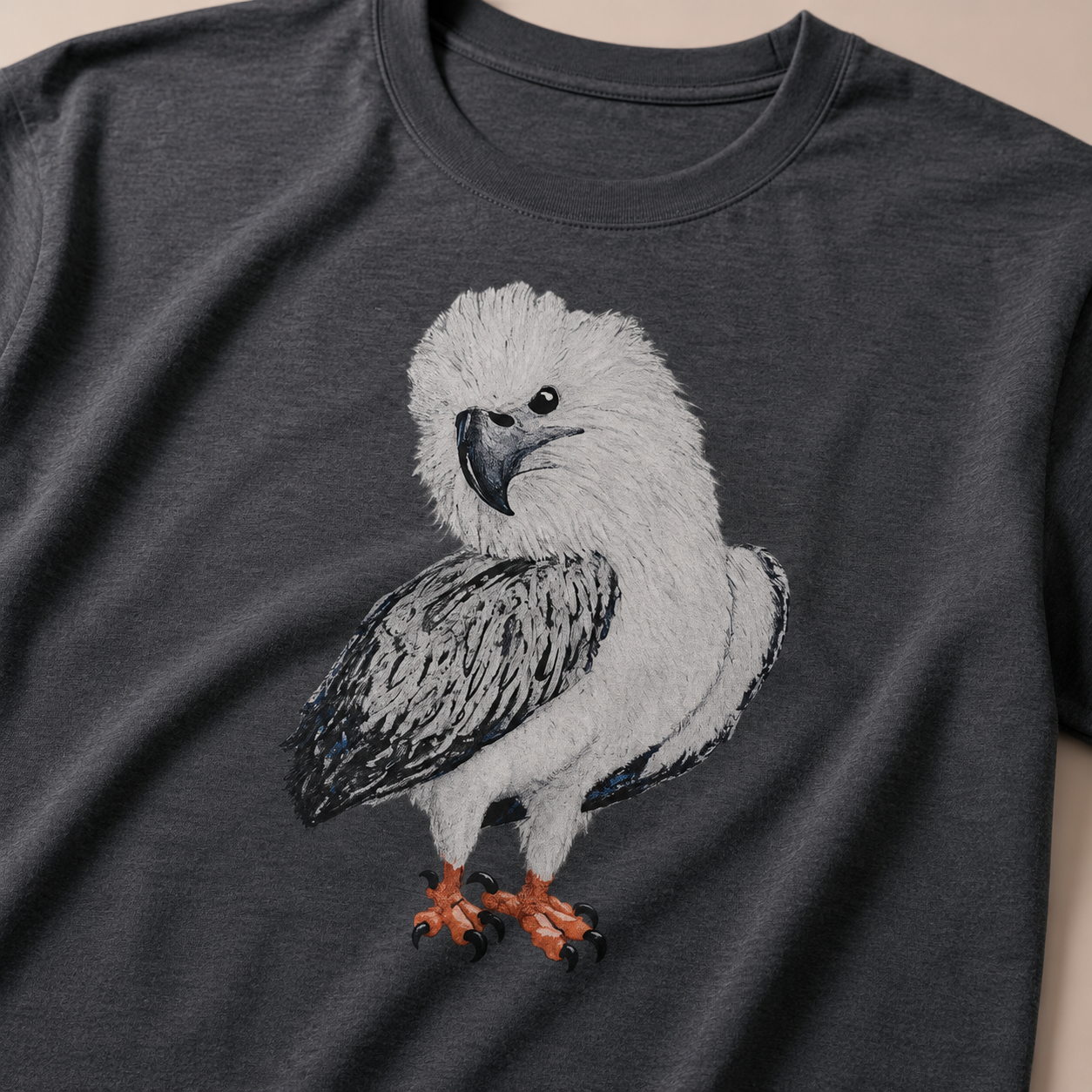 Ultra Cotton Unisex Crewneck T-shirt | Clothing | "Just a Lil Nibble" White-bellied Sea Eagle Artwork