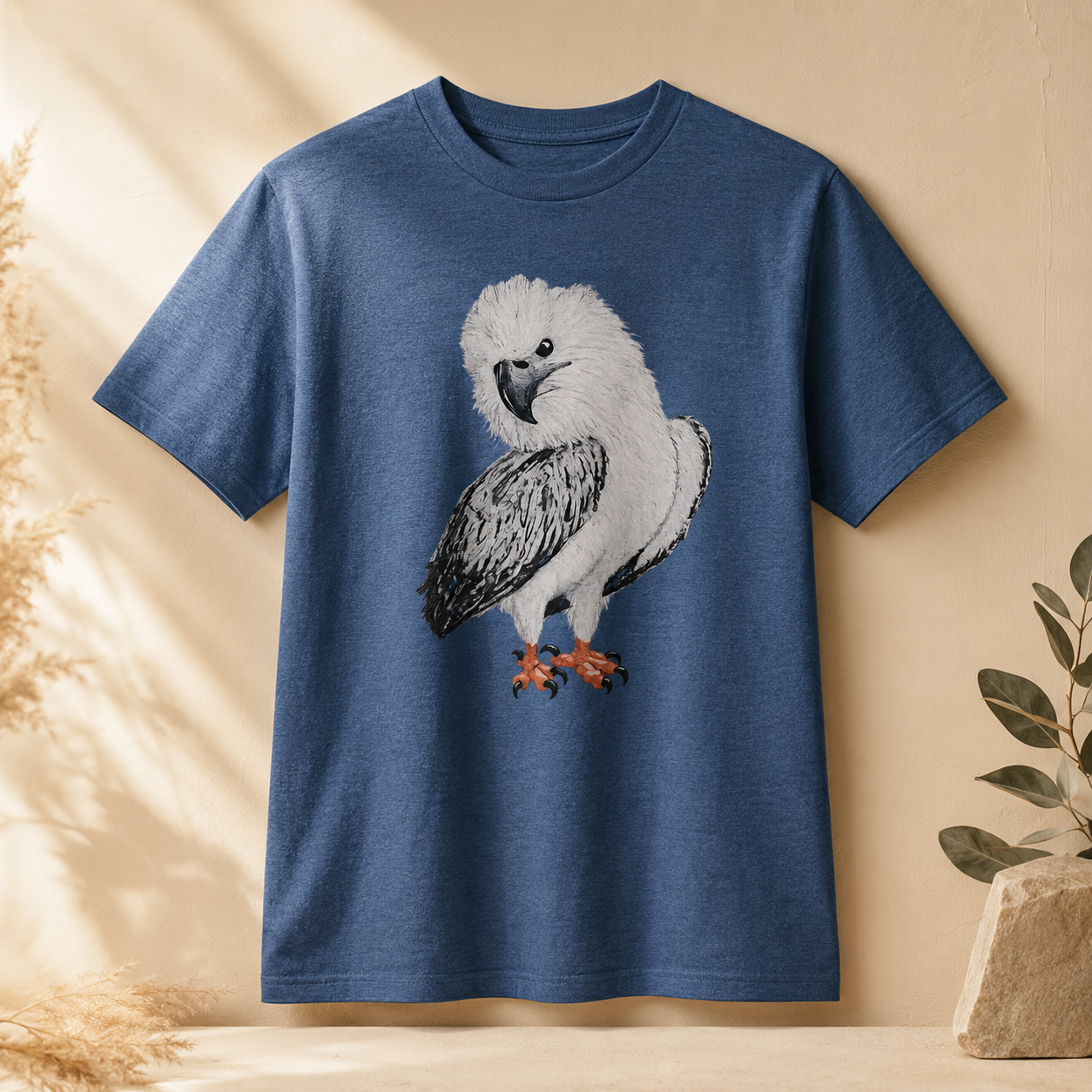 Ultra Cotton Unisex Crewneck T-shirt | Clothing | "Just a Lil Nibble" White-bellied Sea Eagle Artwork