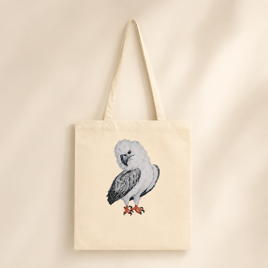 Classic Tote Bag | Useful Everyday Clothing | "Just a Lil Nibble" White-bellied Sea Eagle Artwork