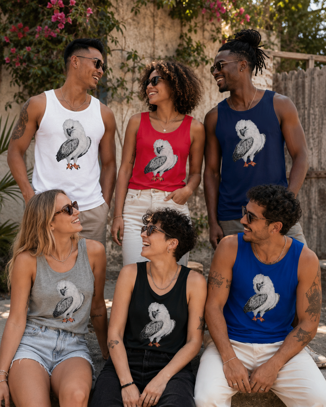 Premium Unisex Tank Top | Clothing | "Just a Lil Nibble" White-bellied Sea Eagle