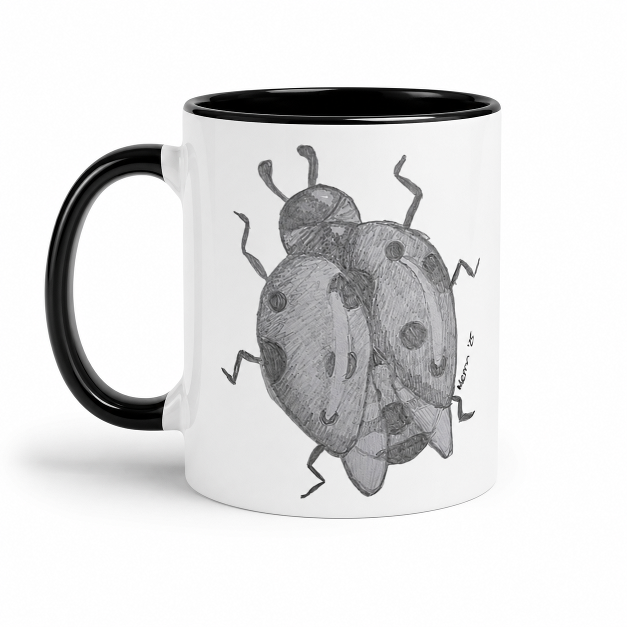 Lady of Ashes Ceramic Mug | 11oz Colour-Accent Art Mug