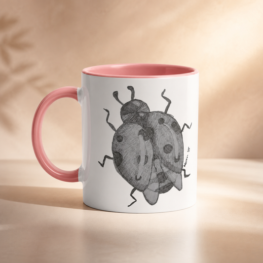 Lady of Ashes Ceramic Mug | 11oz Colour-Accent Art Mug
