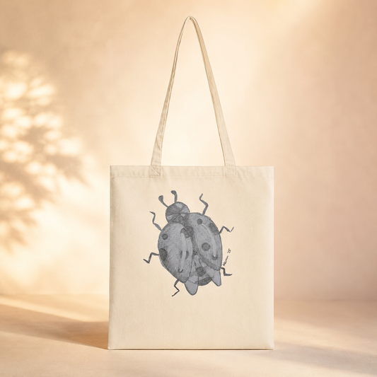 Lady of Ashes Tote Bag | Symbolic Ladybird Cotton Tote Bag