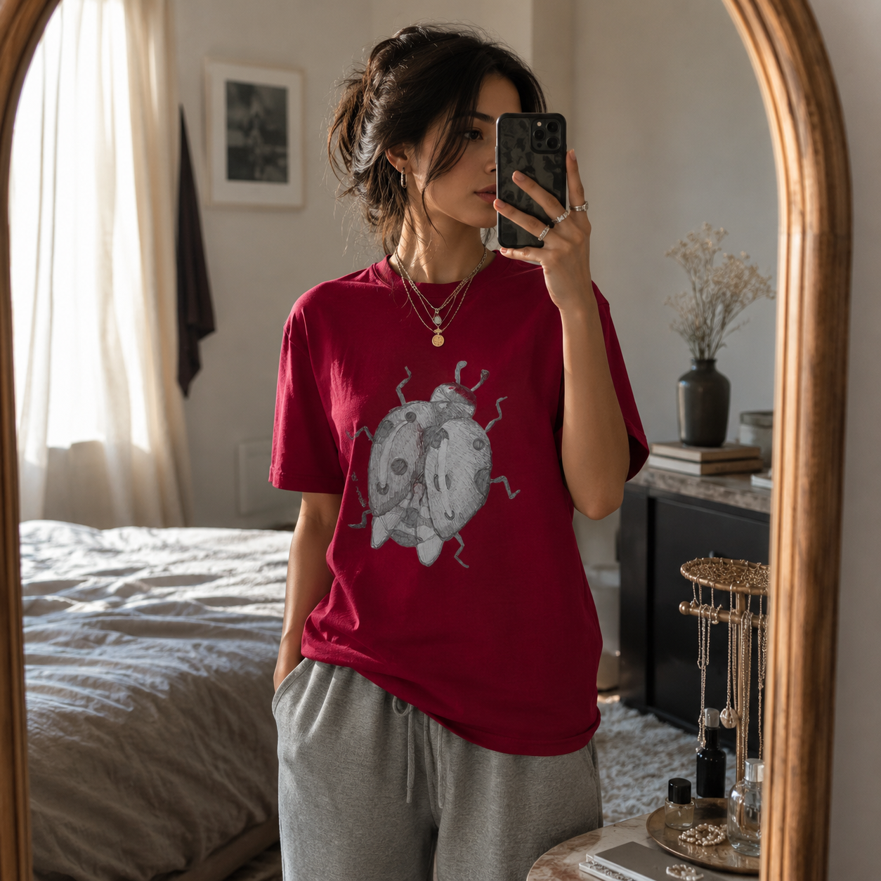 Lady of Ashes Heavyweight Classic Tee | Symbolic Wearable Art