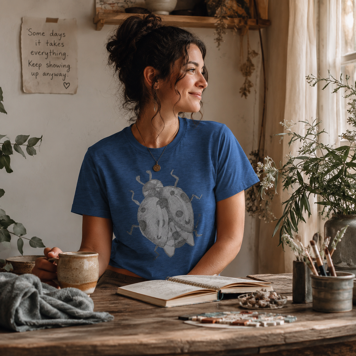Lady of Ashes Heavyweight Classic Tee | Symbolic Wearable Art